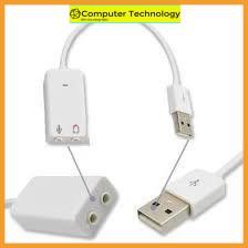 Cáp chuyển đổi usb soud 7.1 có dây. chuyển từ usb ra tai nghe,loa giá tốt,bảo hành 6 tháng