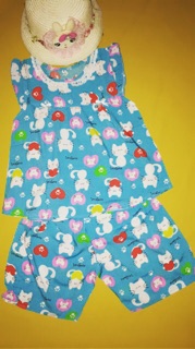 Bộ Tole bé gái ngắn size 8 ( 17-18kg)