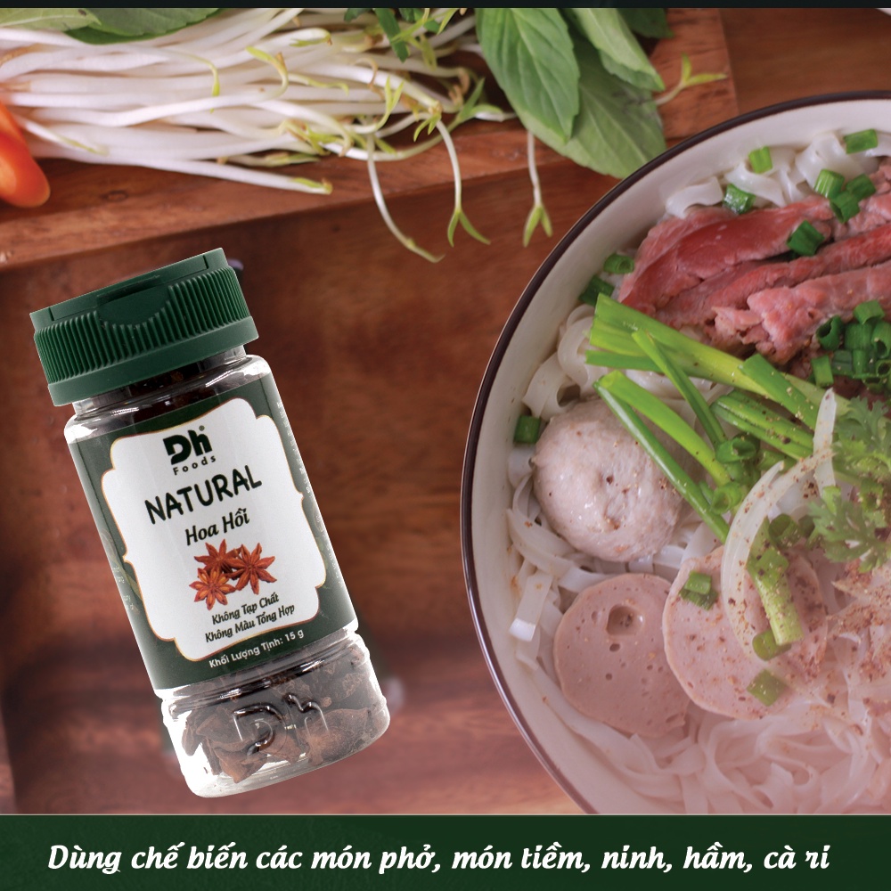 Hoa hồi Natural Dh Foods nguyên liệu,hương liệu pha chế, nấu ăn 15gr