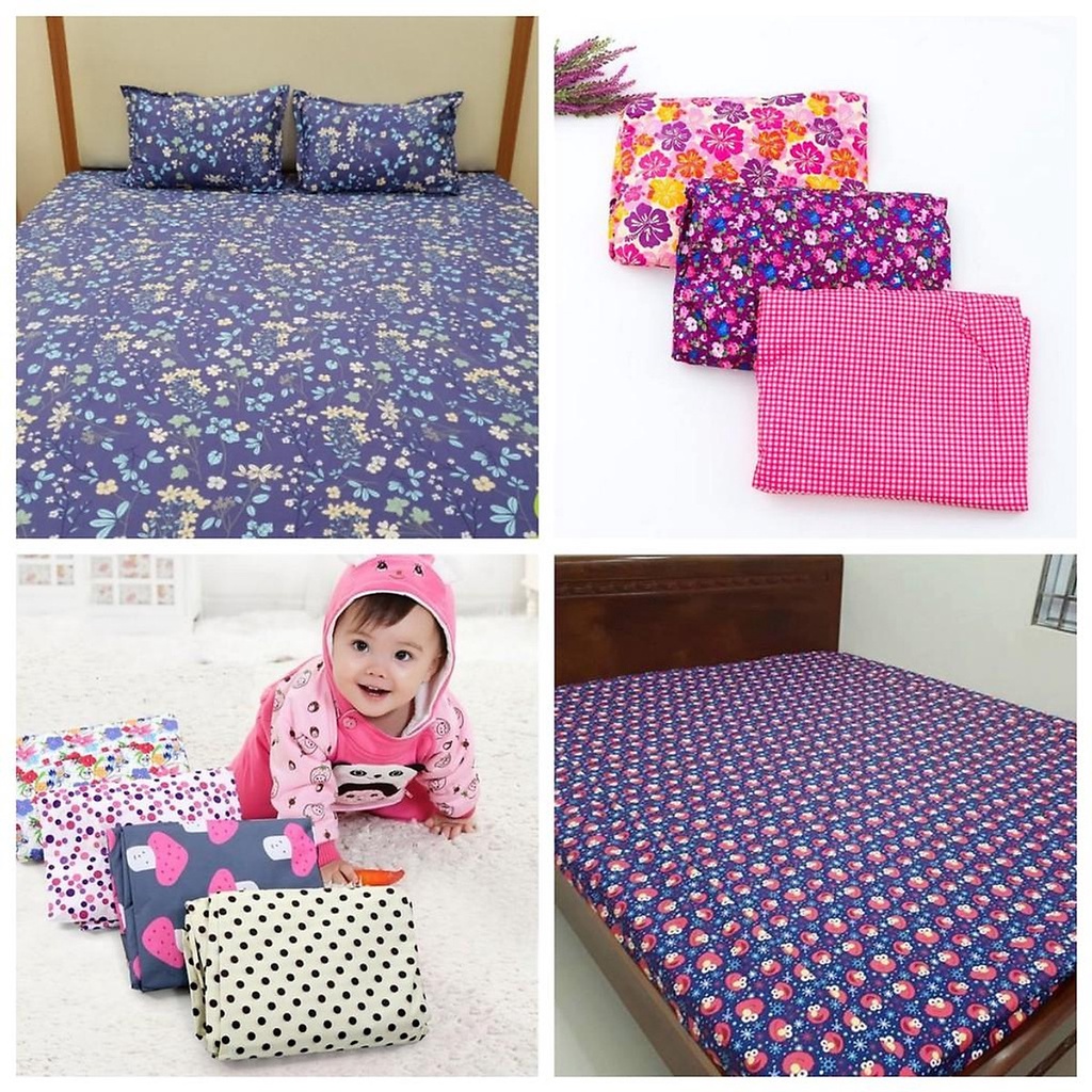 Ga Chống Thấm Cho Bé Drap Chống Thấm Nước Họa Tiết Cao Cấp Nhiều Màu Kích Thước 1m2 1m4 1m6 1m8 2m 2m2  Giao Ngẫu Nhiên