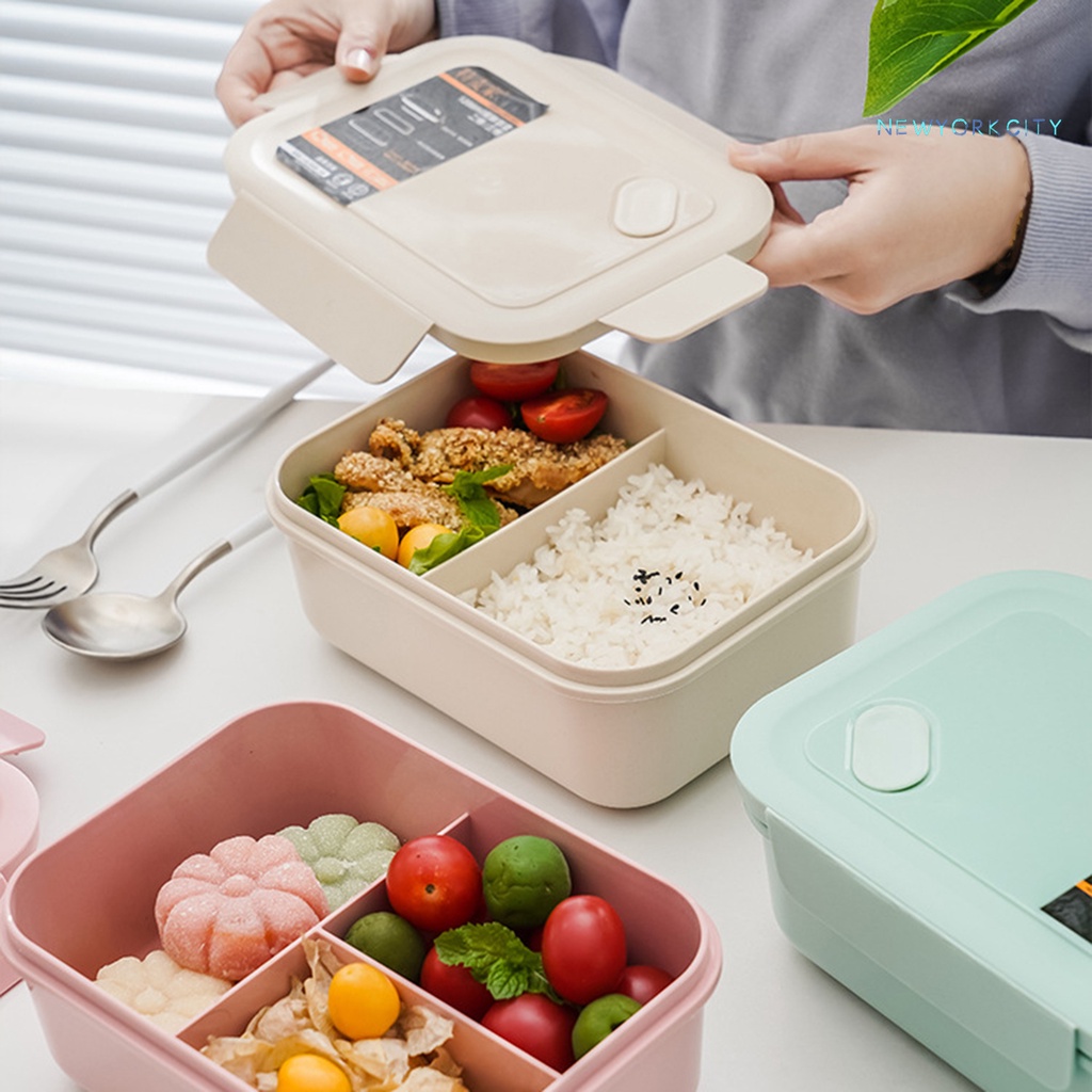 Hộp Đựng Cơm Trưa NYC 1200ml Hình Chữ Nhật Chống Tràn