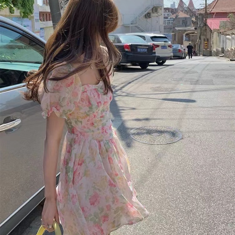 Đầm hoa PERTY thiết kế mới thời trang mùa hè theo phong cách Hàn Quốc cho nữ