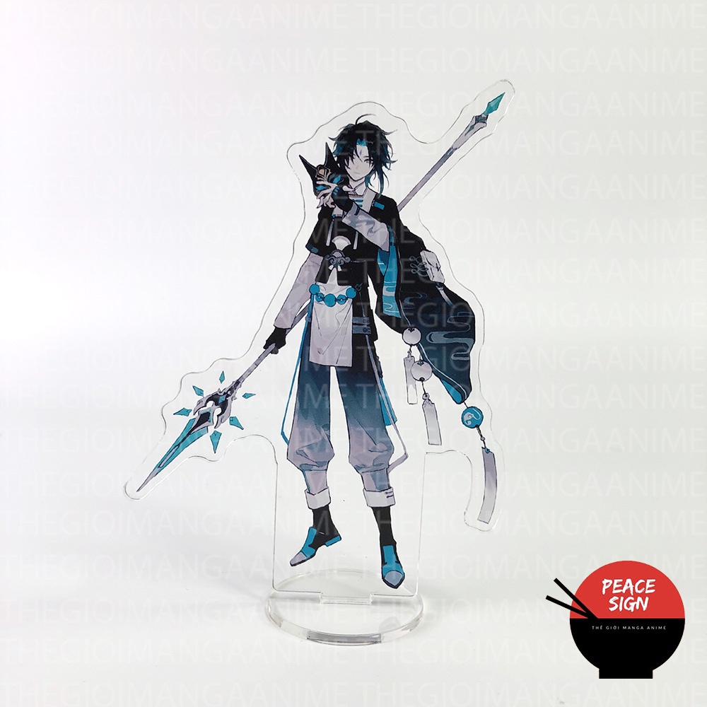 Mô hình GENSHIN IMPACT ver PHÁP SƯ TRUNG HOA standee game tượng acrylic anime mica chibi trang trí