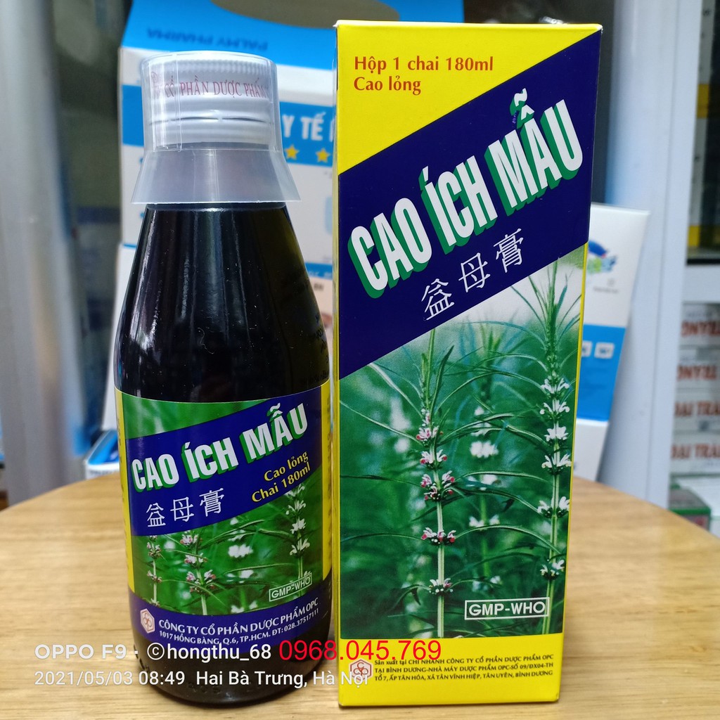 CAO ÍCH MẪU chai 100ml/chai 180ml