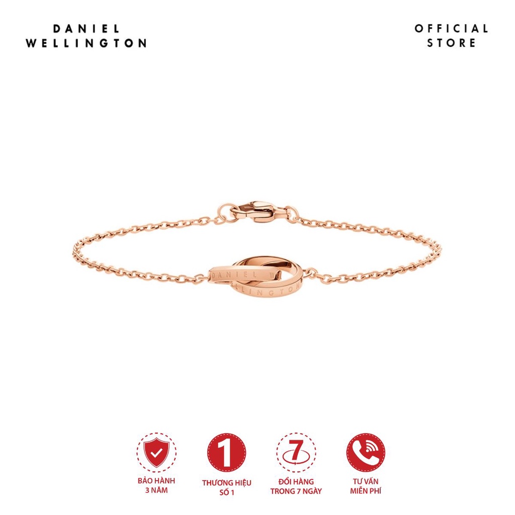 Vòng tay Daniel Wellington màu vàng hồng - Elan Unity Bracelet