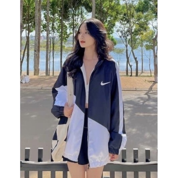 Áo Khoác Gió Ni.Ke From Rộng Unisex