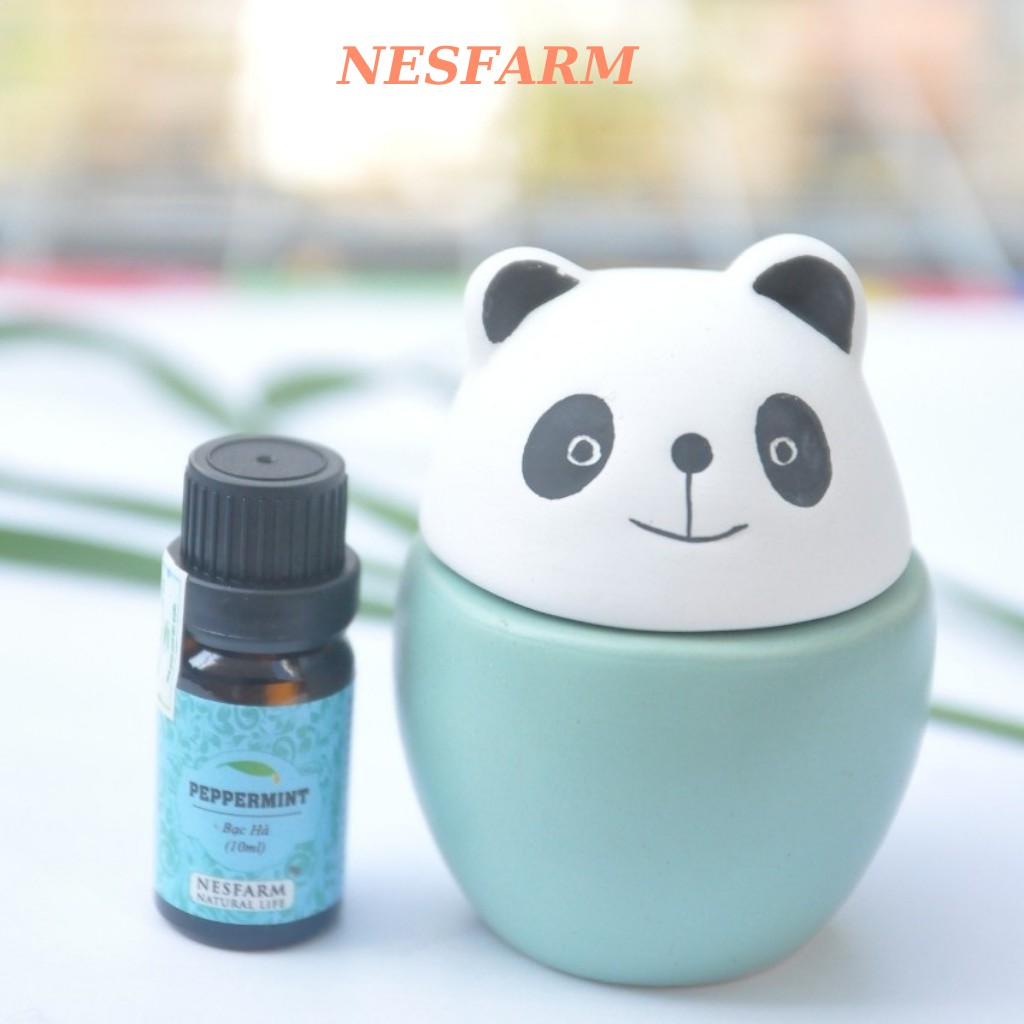 Đèn xông tinh dầu mini hình gấu đẹp, đáng yêu - Nesfarm