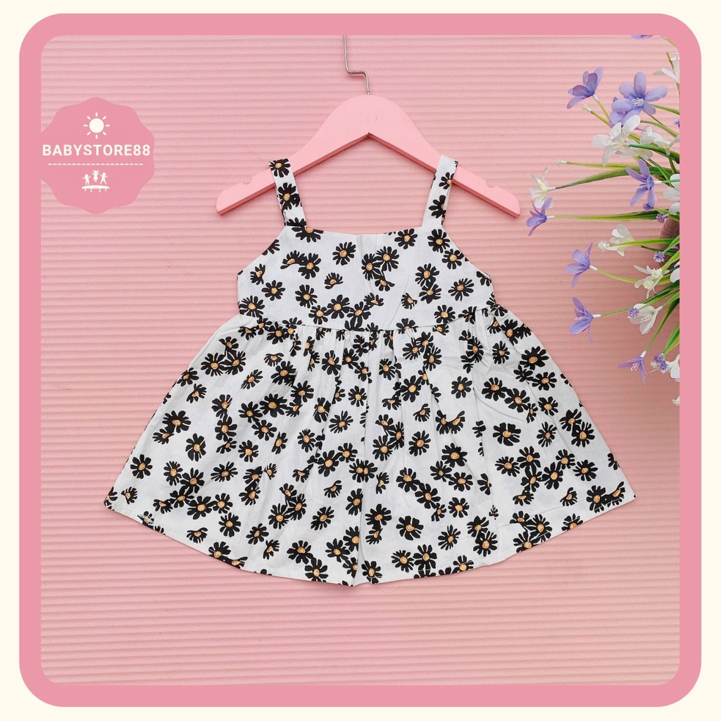 Váy 2 dây bé gái sơ sinh 1 2 3 4 5 6 tuổi Babystore88, Đầm cho bé gái hàng thiết kế v37