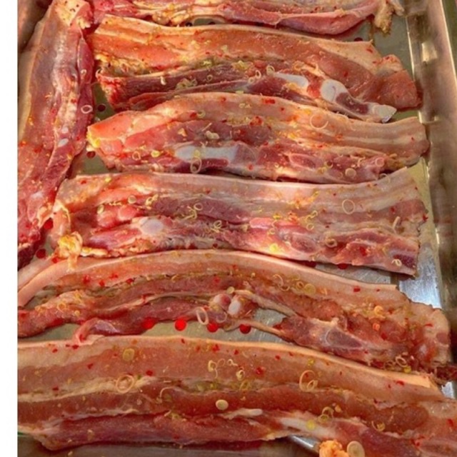 Ba chỉ heo  ướp nướng💥 ba chỉ heo Bbq 500gr 💥 DTFoods
