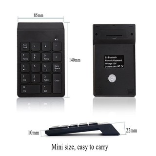 Bàn phím số không dây cho laptop Mini Number Keyboard