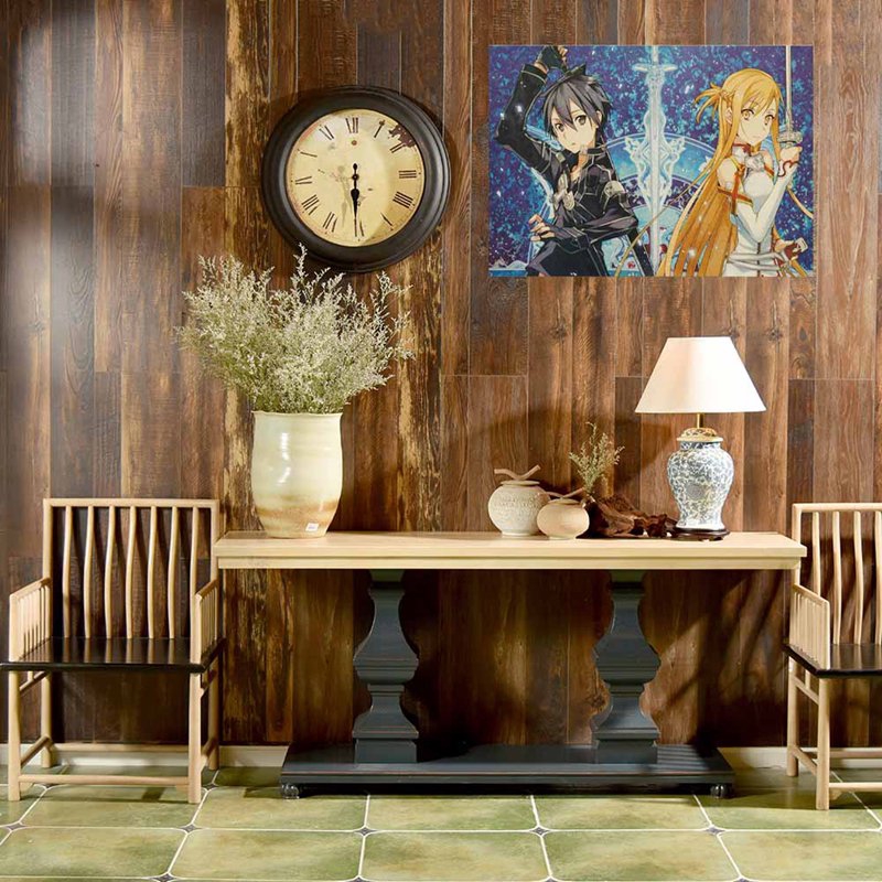 Anime Sword Art Online Kirito Asuna Wall Poster Home Decorative Paintings