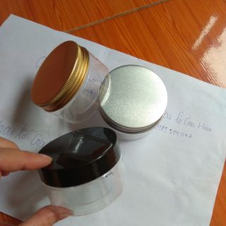 Hũ pet 100 gr  nắp nhôm bạc ,nắp nhôm vàng, nắp nhựa đen