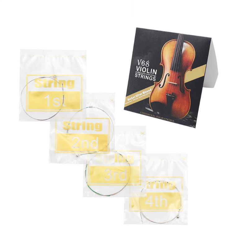 Dây đàn violin V68 (E-A-D-G) bằng niken bạc 4/4 3/4 1/2 1/4