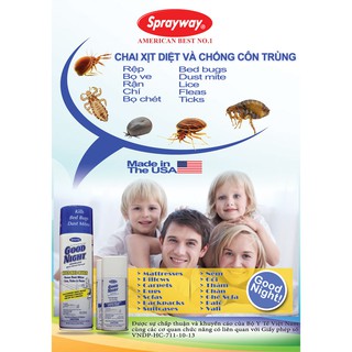 Xịt Chống Và Diệt Côn Trùng Sprayway Goodnight 85g