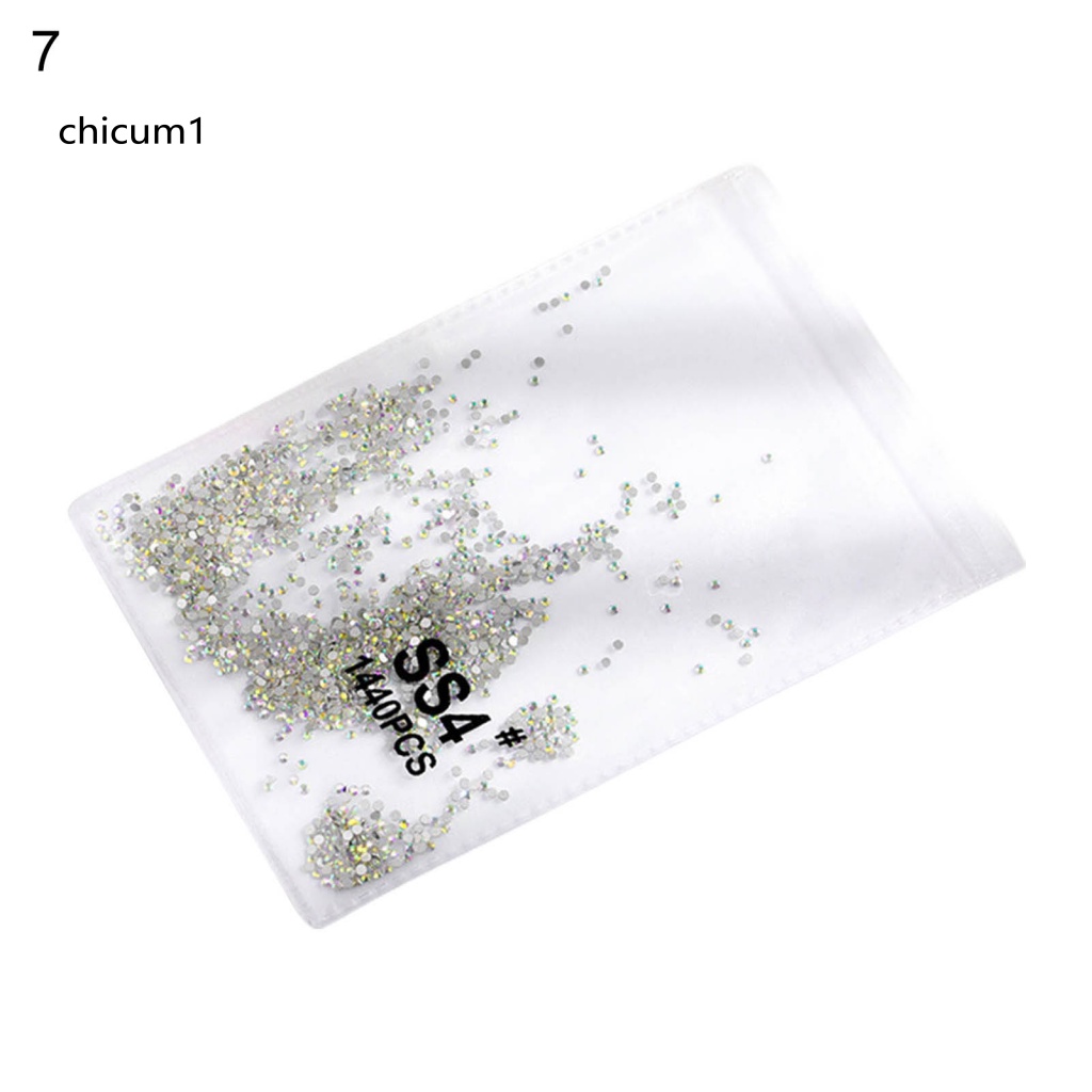 Đá Kim Cương Giả Đáy Phẳng Trong Suốt Trọng Lượng Nhẹ Trang Trí Móng Tay/Điện Thoại