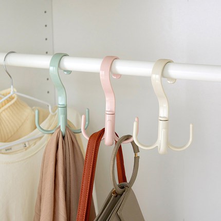 Móc treo đồ đa năng 4 móng xoay được