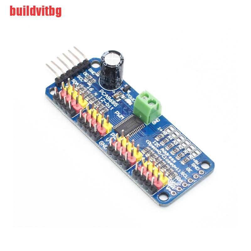 {buildvitbg}16-Channel 12-bit PWM/Servo Driver-I2C interface-PCA9685 DIY Servo Shield Module GVQ