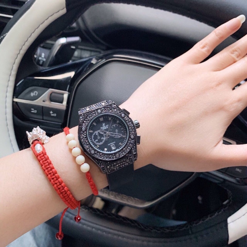 Đồng Hồ Hublot Nam Nữ ❤️FREESHIP❤️ Giảm 5k khi nhập mã [ TONY5K ] - Đồng Hồ Hublot Viền Đá