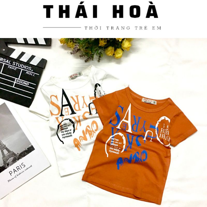 Áo thun in hình độc đáo cho bé trai  COTTON 4 CHIỀU  áo phông trẻ em trai chất liệu vải mềm mại không thô ráp