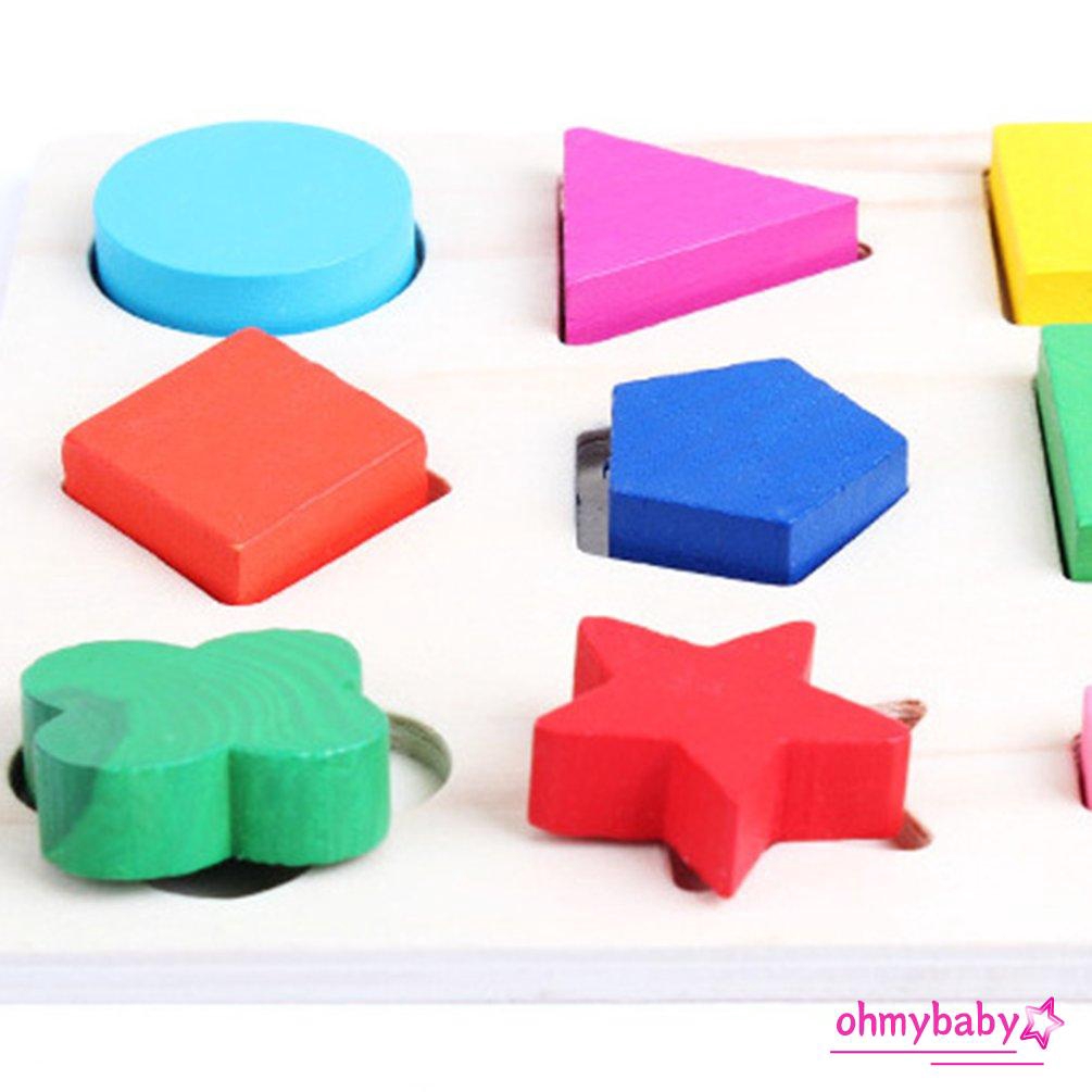 Đồ chơi hình học bằng gỗ cho bé