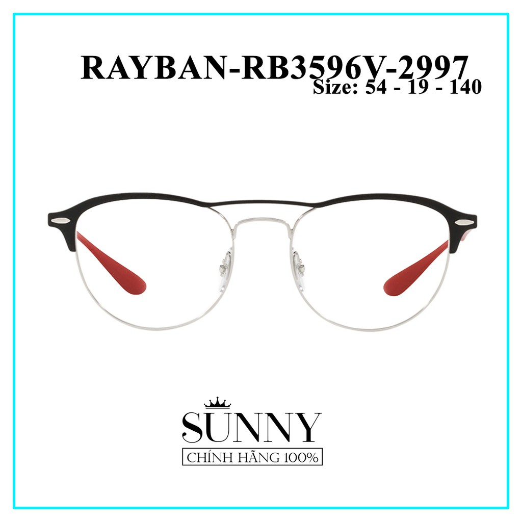 RB3596V (2 màu mới nhất) - gọng kính thời trang Rayban, sp có kèm tem chống hàng giả của bộ công an