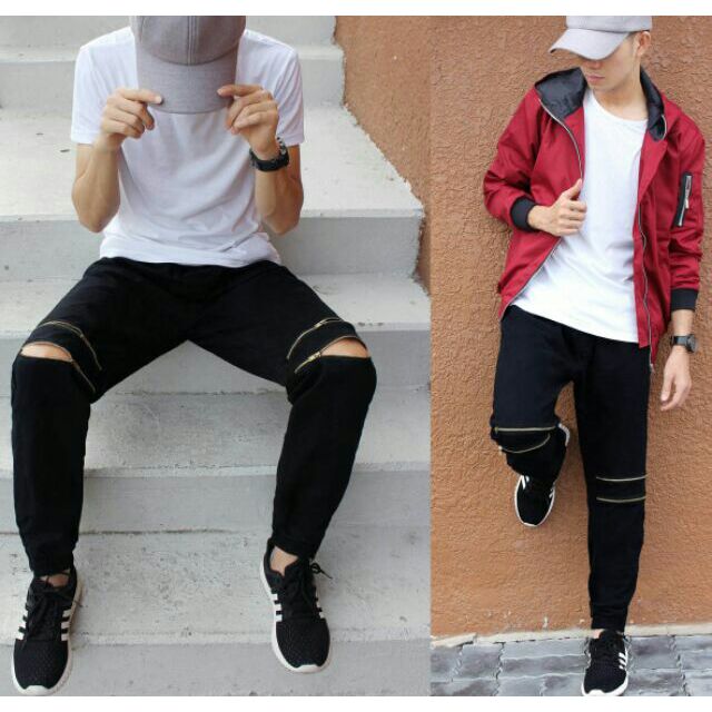 Quần Jogger Kaki nam/nữ có khóa kéo zipper JK4 - có size S và XXL nữa | BigBuy360 - bigbuy360.vn