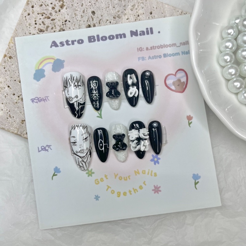 Móng úp tiện lợi hoạ tiết Toge Inumaki JJK