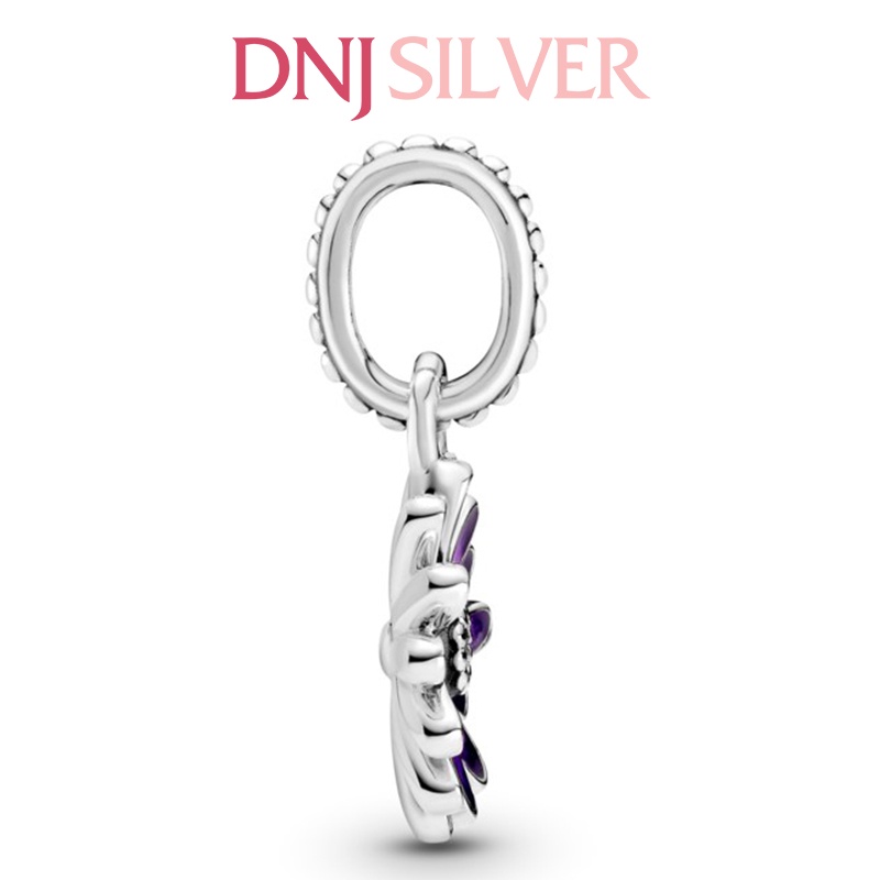 [Hàng cao cấp] Charm bạc 925 cao cấp, hàng chuẩn bạc - Charm Purple Daisy thích hợp để mix vòng tay charm - DN013