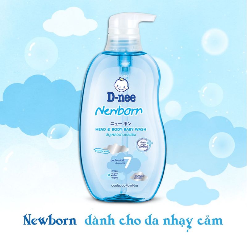 Sữa tắm gội Dnee 380ml cho bé sơ sinh đến lớn