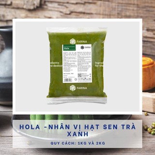 Nhân trung thu cao cấp FARINA: Hola hạt sen trà xanh 2kg