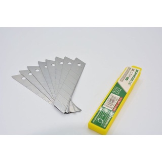 Lưỡi dao rọc giấy SunWood, cỡ lớn, loại 8 lưỡi Bạc - hộp 10 chiếc lưỡi/hộp - E91053 - HOKAMI STORE