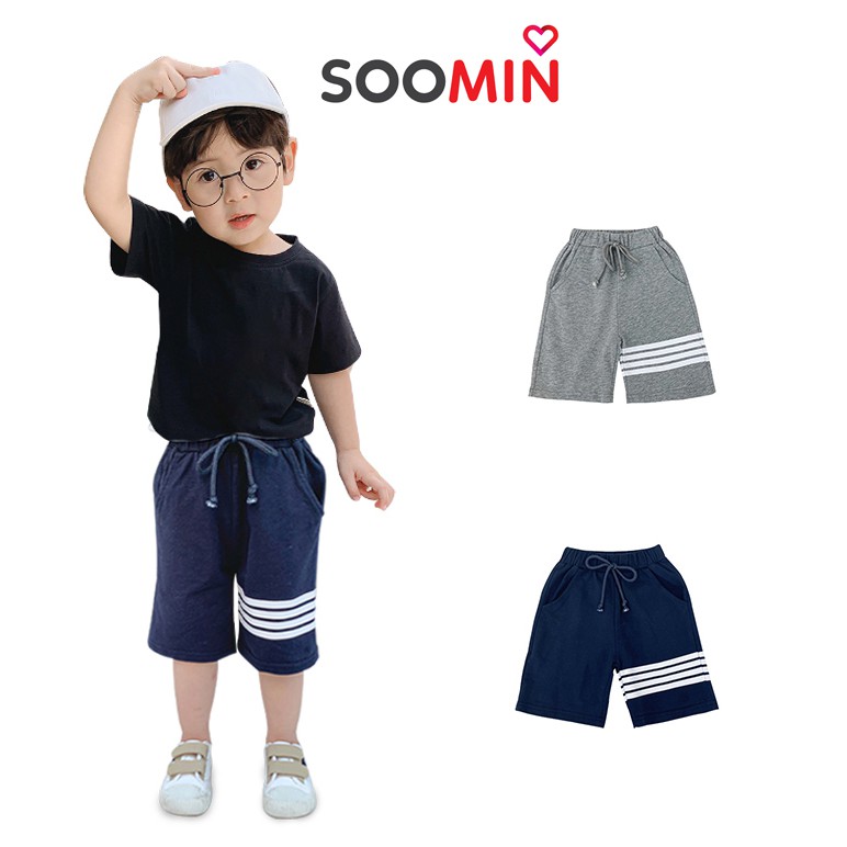 Quần short thể thao cho bé trai 1 - 5 tuổi chất cotton Soomin Shop QATE H1