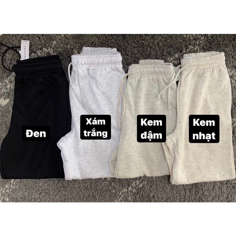 Quần Jogger Nỉ Bông TShop Nữ Xuất Xịn mặc thoáng