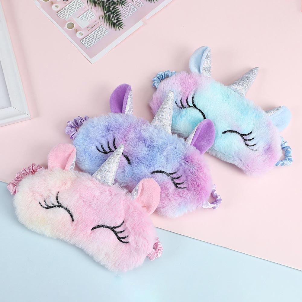 Mặt Nạ Che Mắt Ngủ Mềm Mại Họa Tiết Hoạt Hình 3D Cho Nam Nữ