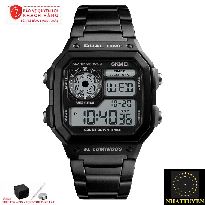 Đồng hồ Nam SKMEI 1335 Điện tử dây thép | BigBuy360 - bigbuy360.vn