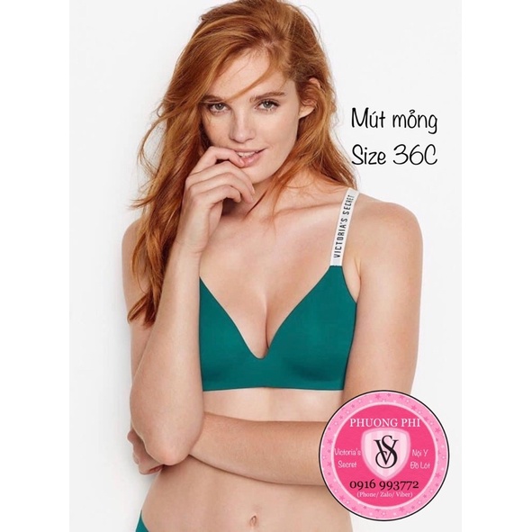 Áo Lót Mút Mỏng Thun Satin Lụa Victoria’s Secret SEXY ILLUSIONS BY VICTORIA'S SECRET Lightly Lined Strapless Bra, 36C