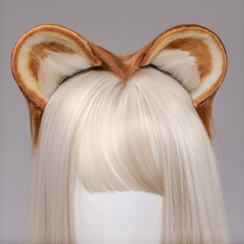 Kẹp Tóc Hình Tai Chuột Hamster Bằng Lông Giả Nhiều Màu Sắc