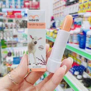 Thỏi son dưỡng môi nhau thai cừu Rebirth lip balm Úc làm mềm môi chống nắng khô nẻ