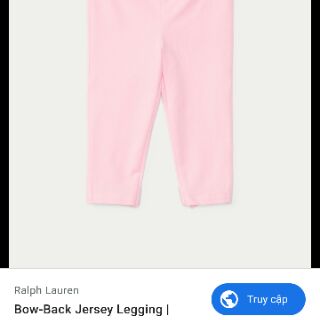 Quần Legging lửng Hồng phấn cho bé
