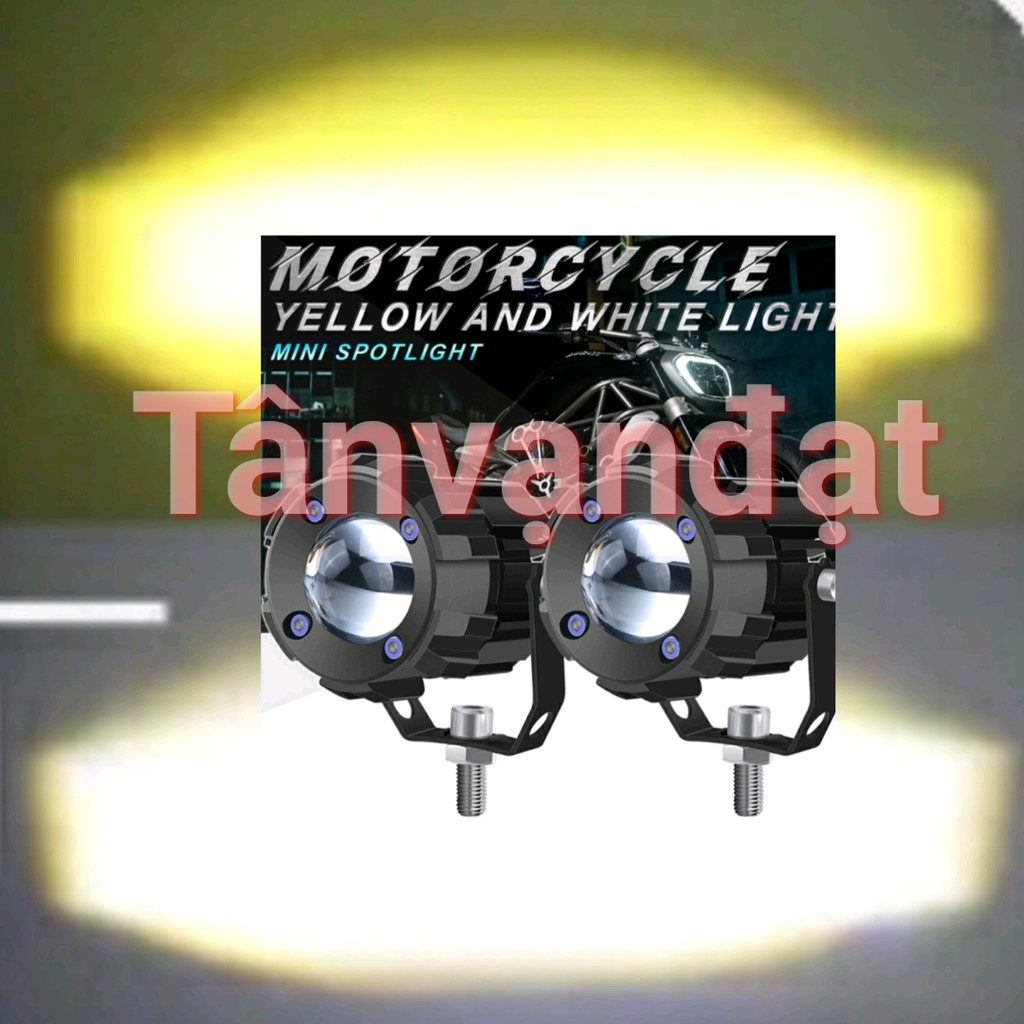 Bóng Đèn led bi cầu mini trợ sáng TD35 thiết kế thể thao 2 màu Vàng Trắng