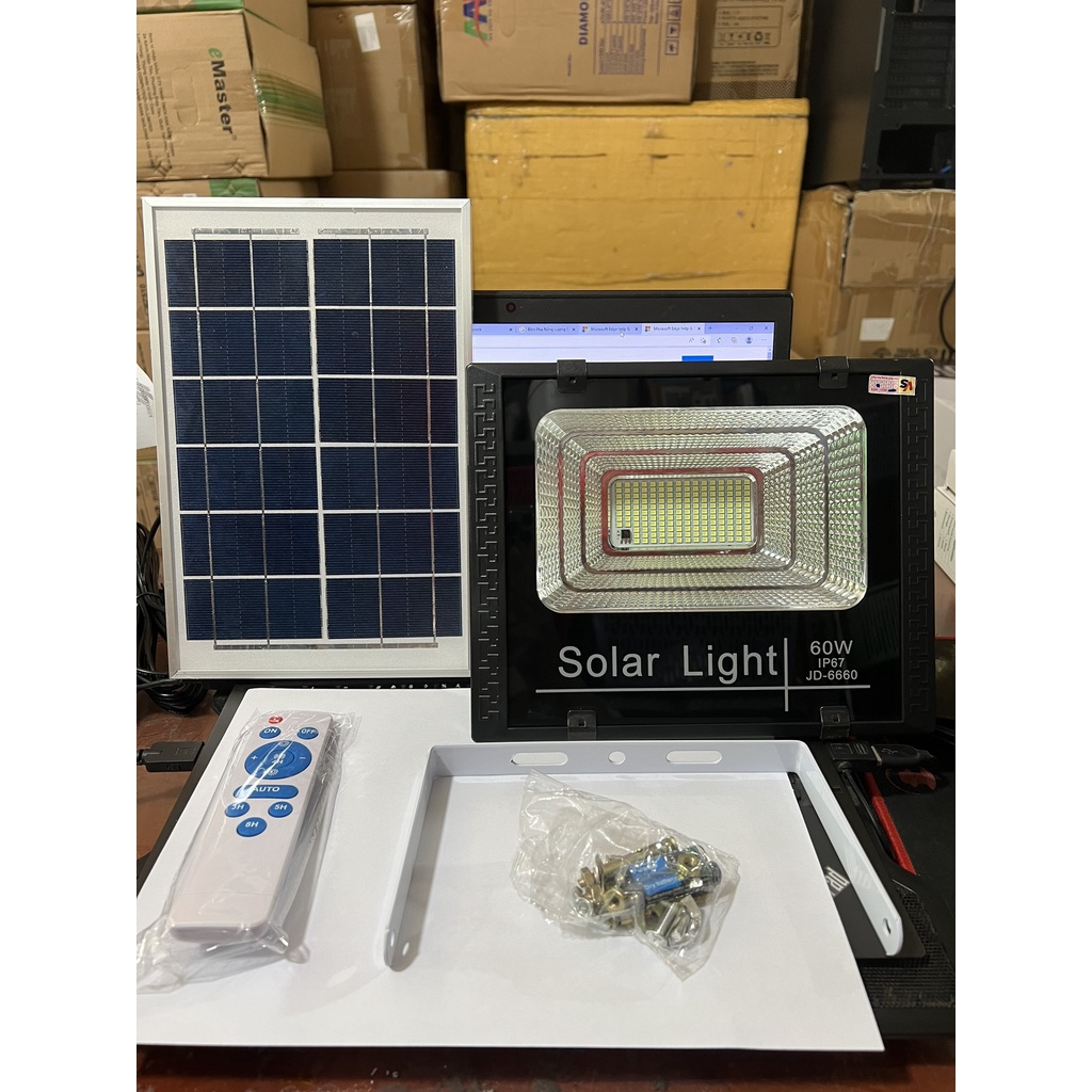 Đèn Pha Năng Lượng Mặt Trời 60W JD-6660