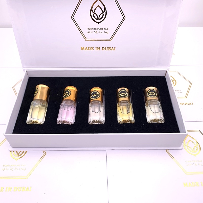 Nước hoa tinh dầu Dubai cao cấp set 5 chai