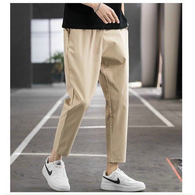 Quần KaKI Nam , quần nam trơn ,Quần Kaki Ống Suông Basic Unisex ,Kiểu quần baggy nam T-Fashion Shop