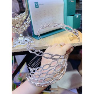Bờm tóc đính đá siêu sang thời trang Hàn Quốc