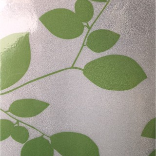 Decal dán kính Khổ 90cm Hình tán lá xanh