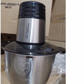 MÁY XAY THỊT RANBEM CỐI INOX
