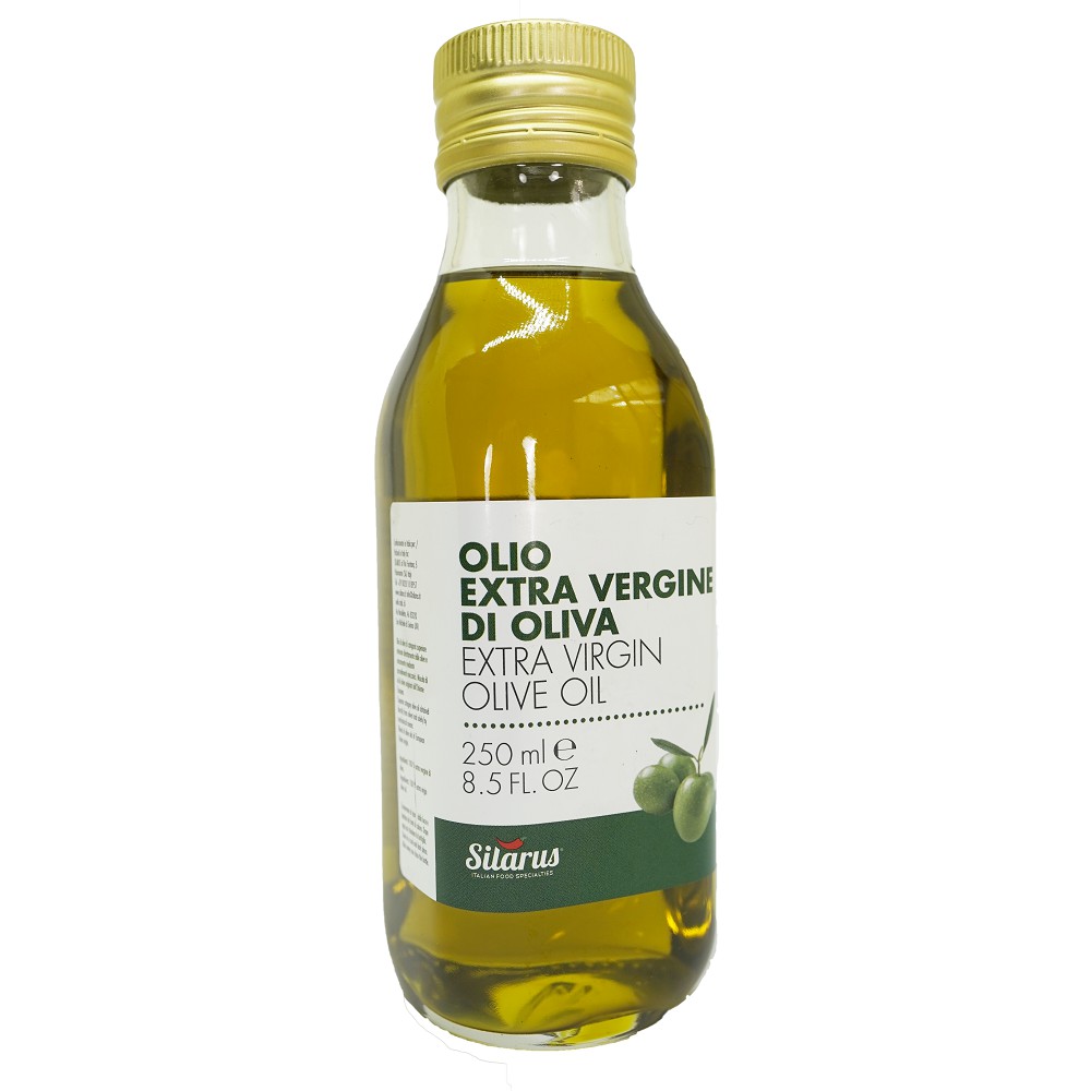Dầu Olive Nguyên chất Extra Virgin SILARUS 250ml giàu omega-3 tốt cho bé ăn dặm, người eat clean - nhập khẩu từ Ý