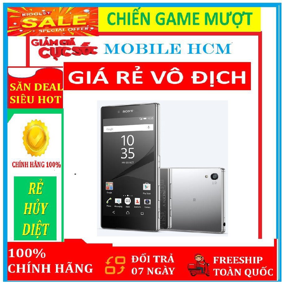 điện thoại Sony Xperia Z5 Premium 32G (màu Bạc Gương) Chính hãng - Chơi Free Fire-LIÊN QUÂN mượt