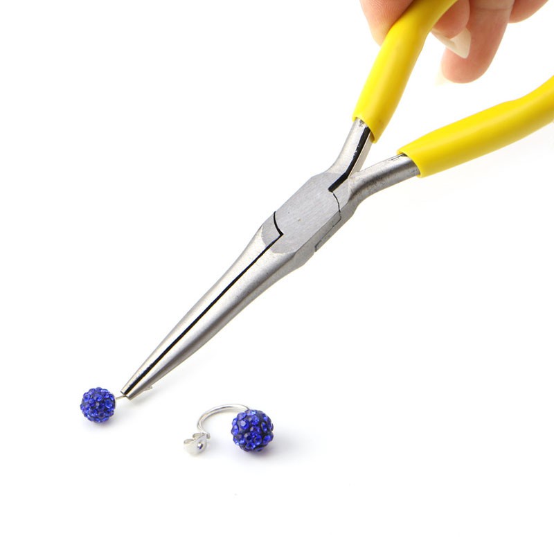 Kìm mũi nhọn mini bằng thép carbon dùng làm trang sức thủ công DIY