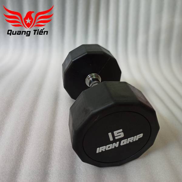 Tạ tay bọc cao su Iron Grip 15 kg (1 chiếc)